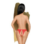 PENTHOUSE – STRING COQUILLANT VALENTINE ROUGE S/M