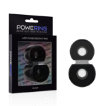 POWERING – ANNEAU PÉNIS DOUBLE SUPER FLEXIBLE ET RÉSISTANT PR09 NOIR