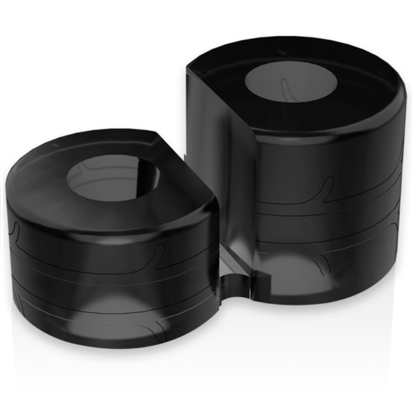 POWERING - ANNEAU PÉNIS DOUBLE SUPER FLEXIBLE ET RÉSISTANT PR09 NOIR-POWERING-sextoys-lingerie-bdsm-hygiène-sexshop