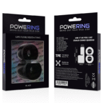 POWERING – ANNEAU PÉNIS DOUBLE SUPER FLEXIBLE ET RÉSISTANT PR09 NOIR
