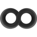 POWERING – ANNEAU PÉNIS ET TESTICULES SUPER FLEXIBLE ET RÉSISTANT PR12 NOIR