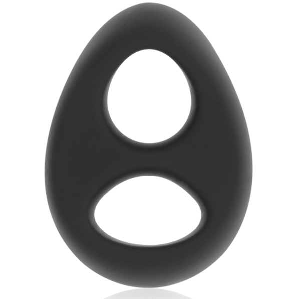 POWERING - ANNEAU PÉNIS ET TESTICULES SUPER FLEXIBLE ET RÉSISTANT PR13 NOIR-POWERING-sextoys-lingerie-bdsm-hygiène-sexshop