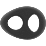 POWERING – ANNEAU PÉNIS ET TESTICULES SUPER FLEXIBLE ET RÉSISTANT PR13 NOIR