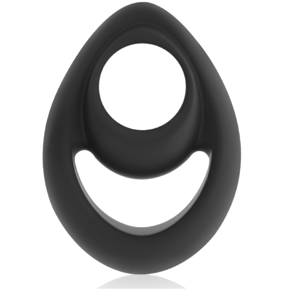 POWERING - ANNEAU PÉNIS ET TESTICULES SUPER FLEXIBLE ET RÉSISTANT PR14 NOIR-POWERING-sextoys-lingerie-bdsm-hygiène-sexshop
