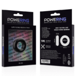 POWERING – ANNEAU PÉNIS SUPER FLEXIBLE ET RÉSISTANT 3.8CM PR04 NOIR