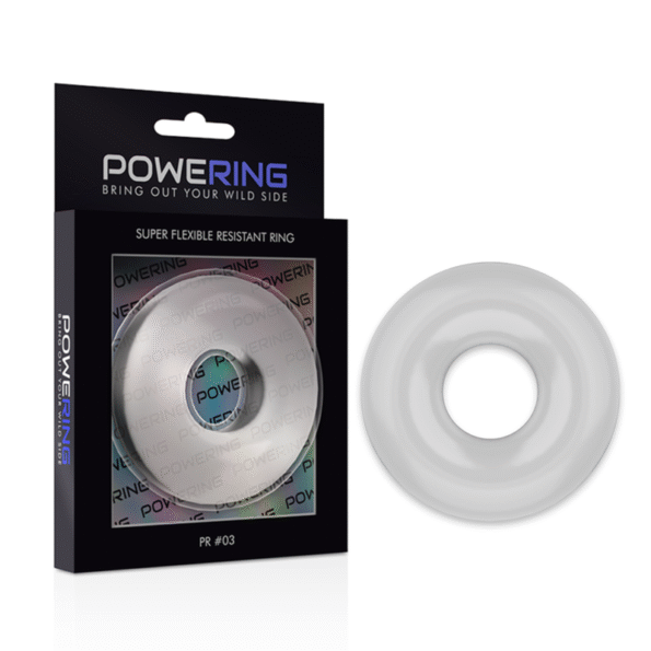 POWERING - ANNEAU PÉNIS SUPER FLEXIBLE ET RÉSISTANT 5CM PR03 CLAIR-POWERING-sextoys-lingerie-bdsm-hygiène-sexshop
