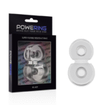 POWERING – DOUBLE ANNEAU PÉNIS SUPER FLEXIBLE ET RÉSISTANT PR09 CLAIR