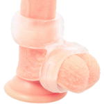 POWERING – DOUBLE ANNEAU PÉNIS SUPER FLEXIBLE ET RÉSISTANT PR09 CLAIR