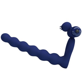 PRETTY LOVE - AJMAL ANNEAU VIBRANT AVEC PLUG BLEU-PRETTY LOVE MALE-sextoys-lingerie-bdsm-hygiène-sexshop