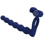 PRETTY LOVE - AJMAL ANNEAU VIBRANT AVEC PLUG BLEU-PRETTY LOVE MALE-sextoys-lingerie-bdsm-hygiène-sexshop