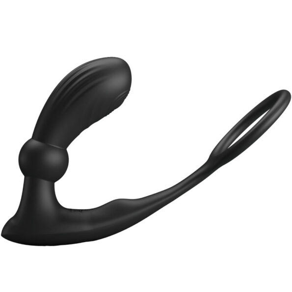 PRETTY LOVE - ANNEAU ANAL ET VIBRATEUR WARREN NOIR-PRETTY LOVE BOTTOM-sextoys-lingerie-bdsm-hygiène-sexshop