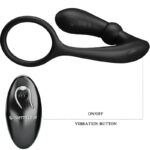 PRETTY LOVE – ANNEAU ANAL ET VIBRATEUR WARREN NOIR