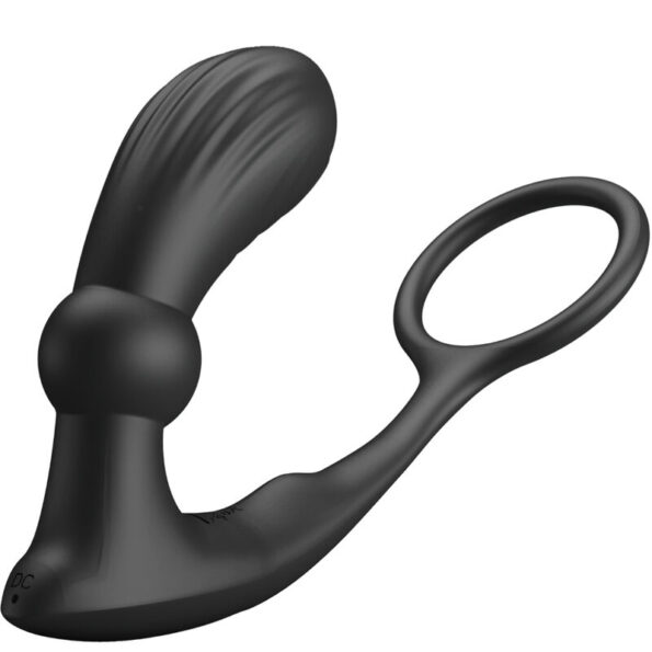 PRETTY LOVE - ANNEAU ANAL ET VIBRATEUR WARREN NOIR-PRETTY LOVE BOTTOM-sextoys-lingerie-bdsm-hygiène-sexshop