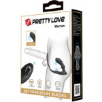 PRETTY LOVE – ANNEAU ANAL ET VIBRATEUR WARREN NOIR