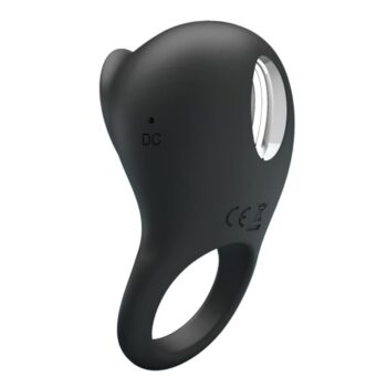 PRETTY LOVE - ANNEAU PÉNIS VIBRANT AVEC LANGUE NOIRE-PRETTY LOVE MALE-sextoys-lingerie-bdsm-hygiène-sexshop