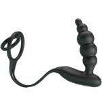 PRETTY LOVE - ANNEAUX PÉNIS AVEC PLUG VIBRATEUR-PRETTY LOVE-sextoys-lingerie-bdsm-hygiène-sexshop