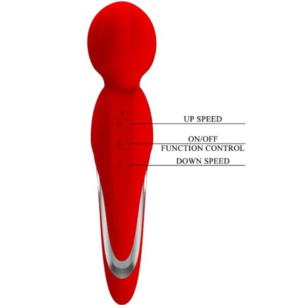 PRETTY LOVE - BAGUETTE VIBRANTE WALTER ROUGE-PRETTY LOVE FLIRTATION-sextoys-lingerie-bdsm-hygiène-sexshop