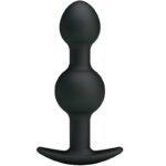 PRETTY LOVE - BALLES ANAL EN SILICONE SPÉCIALE STIMULATION 10.3 CM NOIRES-PRETTY LOVE BOTTOM-sextoys-lingerie-bdsm-hygiène-sexshop
