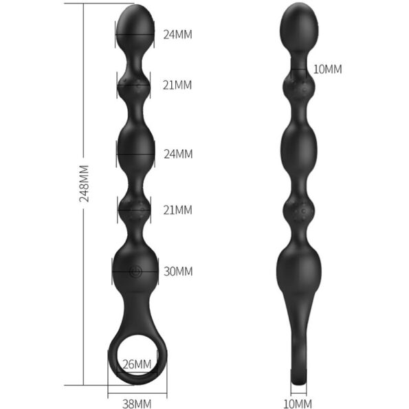 PRETTY LOVE - BALLES ANAL VAN 10 VIBRATIONS RECHARGEABLES EN SILICONE-PRETTY LOVE-sextoys-lingerie-bdsm-hygiène-sexshop