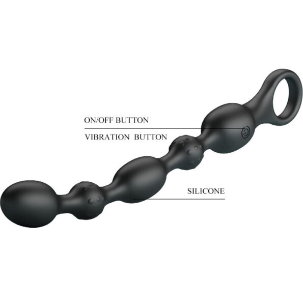 PRETTY LOVE - BALLES ANAL VAN 10 VIBRATIONS RECHARGEABLES EN SILICONE-PRETTY LOVE-sextoys-lingerie-bdsm-hygiène-sexshop