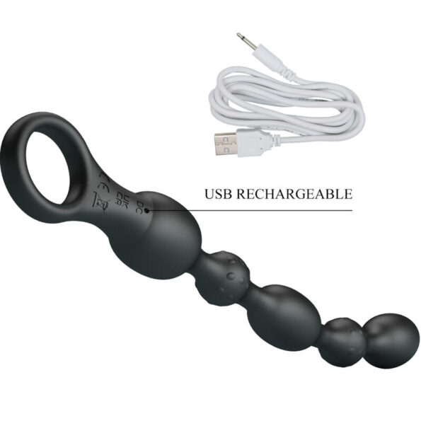 PRETTY LOVE - BALLES ANAL VAN 10 VIBRATIONS RECHARGEABLES EN SILICONE-PRETTY LOVE-sextoys-lingerie-bdsm-hygiène-sexshop