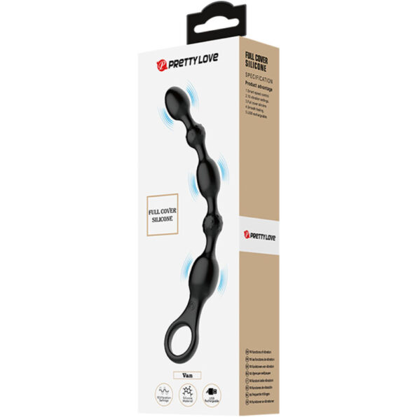 PRETTY LOVE - BALLES ANAL VAN 10 VIBRATIONS RECHARGEABLES EN SILICONE-PRETTY LOVE-sextoys-lingerie-bdsm-hygiène-sexshop