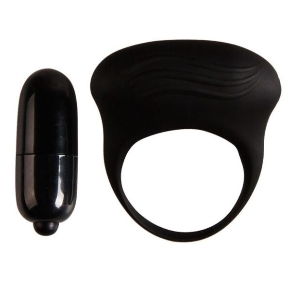 PRETTY LOVE - BERTRAM ANNEAU VIBRATEUR NOIR-PRETTY LOVE MALE-sextoys-lingerie-bdsm-hygiène-sexshop