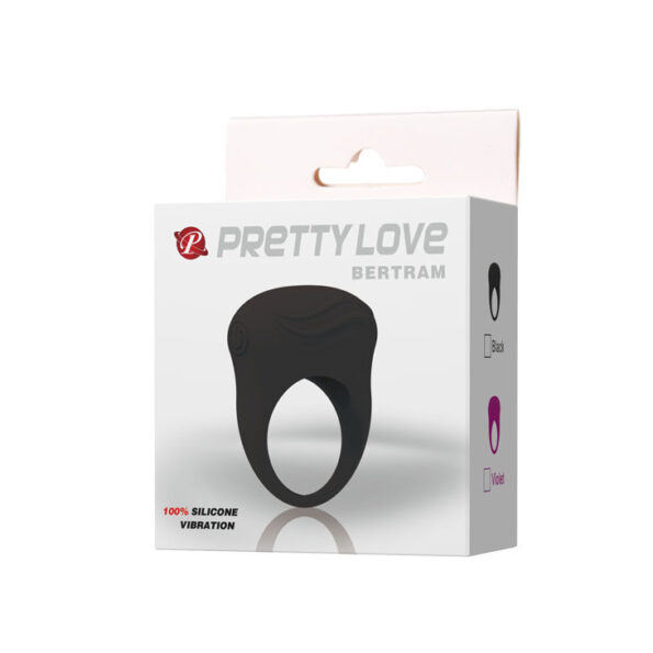 PRETTY LOVE - BERTRAM ANNEAU VIBRATEUR NOIR-PRETTY LOVE MALE-sextoys-lingerie-bdsm-hygiène-sexshop