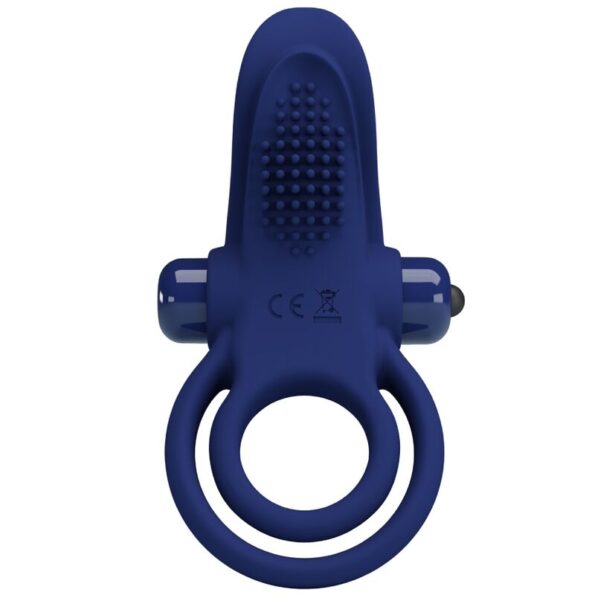 PRETTY LOVE - BRONSON BAGUE DOUBLE AVEC VIBRATION BLEU-PRETTY LOVE MALE-sextoys-lingerie-bdsm-hygiène-sexshop