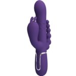 PRETTY LOVE - CAMMY TRIPLE VIBRATEUR MULTIFONCTION 4 EN 1 VIOLET-PRETTY LOVE FLIRTATION-sextoys-lingerie-bdsm-hygiène-sexshop