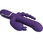 PRETTY LOVE – CAMMY TRIPLE VIBRATEUR MULTIFONCTION 4 EN 1 VIOLET