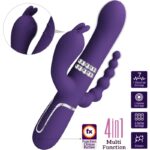 PRETTY LOVE – CAMMY TRIPLE VIBRATEUR MULTIFONCTION 4 EN 1 VIOLET