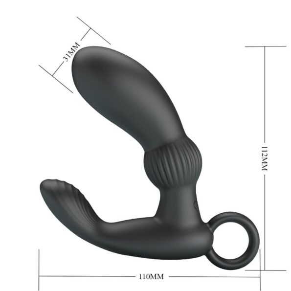 PRETTY LOVE - CAYLA VIBRATEUR MASSEUR ANAL NOIR-PRETTY LOVE-sextoys-lingerie-bdsm-hygiène-sexshop