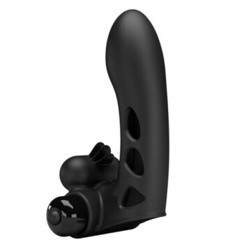 PRETTY LOVE - COUVERCLE DE DOIGT VIBRATEUR ORLANDO NOIR-PRETTY LOVE MALE-sextoys-lingerie-bdsm-hygiène-sexshop