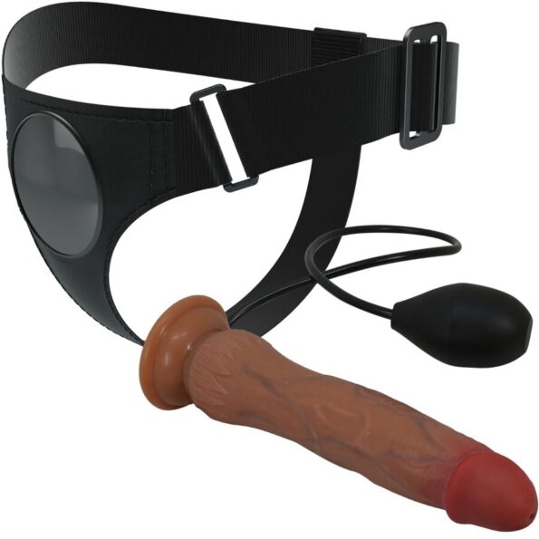 PRETTY LOVE - CULOTTE HARNAIS UNIVERSELLE KYTON AVEC GODE SQUIRTING 19 CM MULATO-PRETTY LOVE-sextoys-lingerie-bdsm-hygiène-sexshop
