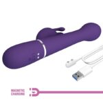 PRETTY LOVE – DEJON VIBRATEUR RABBIT 3 EN 1 MULTIFONCTION VIOLET
