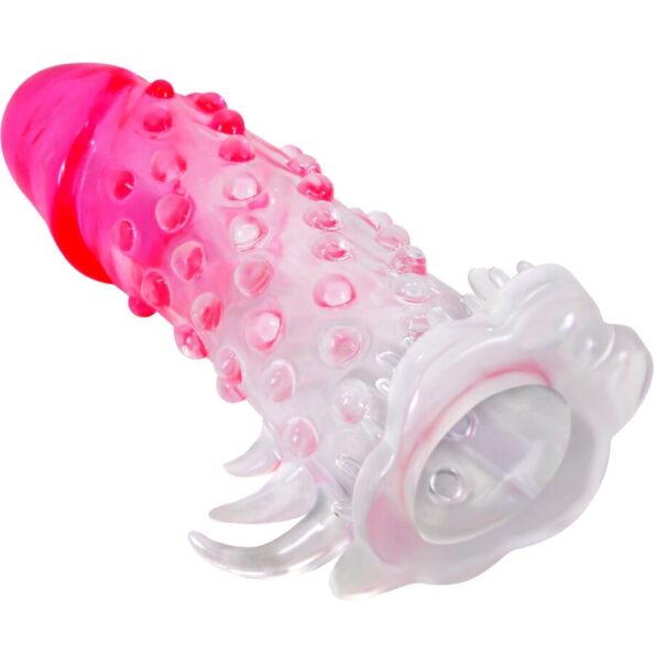 PRETTY LOVE - GAINE D'AGRANDISSEMENT RÉALISTE WILFORD AVEC PÉNIS EN RELIEF ROSE-PRETTY LOVE-sextoys-lingerie-bdsm-hygiène-sexshop