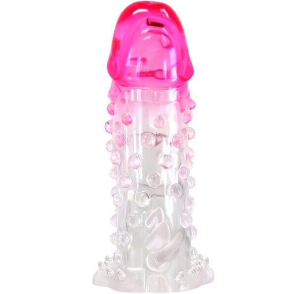 PRETTY LOVE - GAINE D'AGRANDISSEMENT RÉALISTE WILFORD AVEC PÉNIS EN RELIEF ROSE-PRETTY LOVE-sextoys-lingerie-bdsm-hygiène-sexshop