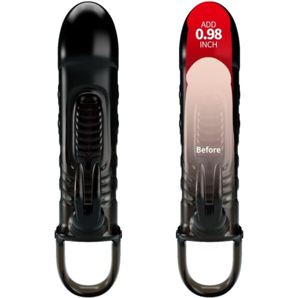 PRETTY LOVE - GAINE PÉNISIENNE SLOANE LAPIN NOIR-PRETTY LOVE-sextoys-lingerie-bdsm-hygiène-sexshop