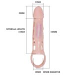 PRETTY LOVE – HOUSSE DEXTENSION DE PÉNIS HARRISON AVEC VIBRATION ET SANGLE 13.5 CM