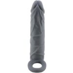 PRETTY LOVE - MANCHON DE PÉNIS EN PEAU RÉALISTE GRIS FONCÉ-PRETTY LOVE-sextoys-lingerie-bdsm-hygiène-sexshop