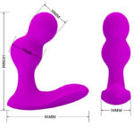 PRETTY LOVE – MASSAGER VIBRATEUR ANAL TERRANCE AVEC TÉLÉCOMMANDE