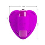 PRETTY LOVE – MASSEUR DE CLITORIS HEARTBEAT 10 MODES DE VIBRATION VIOLET