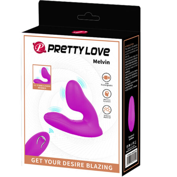 PRETTY LOVE - MASSEUR DE CLITORIS MELVIN AVEC TÉLÉCOMMANDE-PRETTY LOVE-sextoys-lingerie-bdsm-hygiène-sexshop