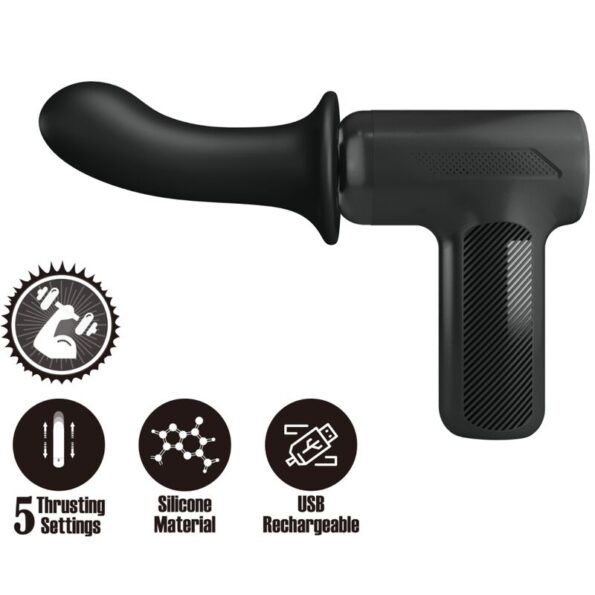 PRETTY LOVE - MASSEUR DJ DOCTOR 5 RÉGLAGES NOIR-PRETTY LOVE C-TYPE-sextoys-lingerie-bdsm-hygiène-sexshop