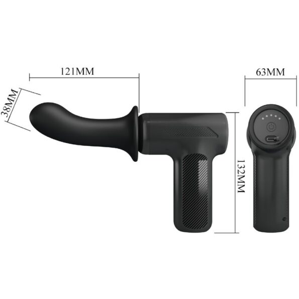 PRETTY LOVE - MASSEUR DJ DOCTOR 5 RÉGLAGES NOIR-PRETTY LOVE C-TYPE-sextoys-lingerie-bdsm-hygiène-sexshop