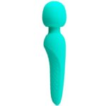 PRETTY LOVE - MASSEUR MEREDITH 12 MODES DE VIBRATION VERT AQUA-PRETTY LOVE SMART-sextoys-lingerie-bdsm-hygiène-sexshop