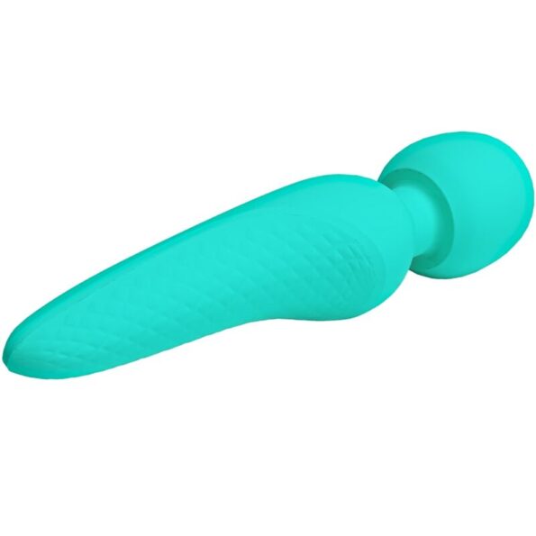 PRETTY LOVE - MASSEUR MEREDITH 12 MODES DE VIBRATION VERT AQUA-PRETTY LOVE SMART-sextoys-lingerie-bdsm-hygiène-sexshop