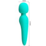 PRETTY LOVE – MASSEUR MEREDITH 12 MODES DE VIBRATION VERT AQUA