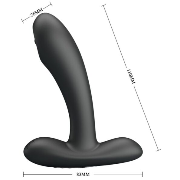 PRETTY LOVE - MASSEUR VIBRANT ANAL ET VAGINAL REMINGTON NOIR-PRETTY LOVE-sextoys-lingerie-bdsm-hygiène-sexshop